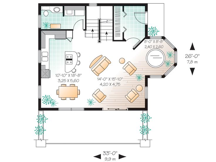 1st Floor Plan, 027H-0145
