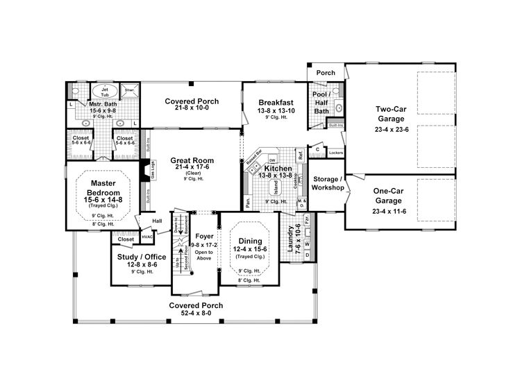 1st Floor Plan, 001H-0204