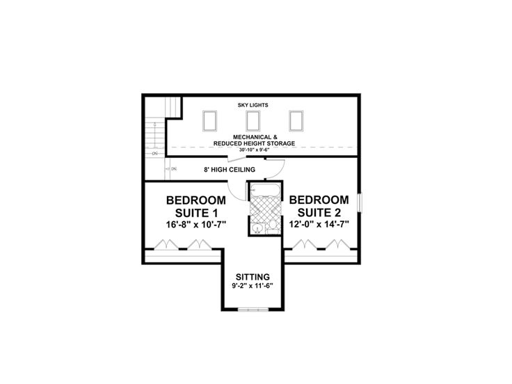 2nd Floor Plan, 007G-0017
