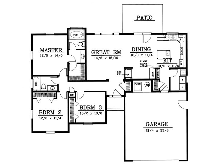 Floor Plan, 026H-0019