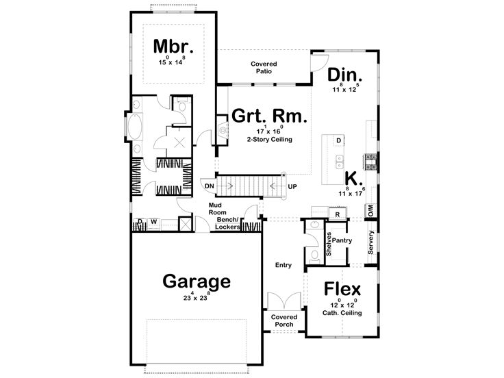 1st Floor Plan, 050H-0353