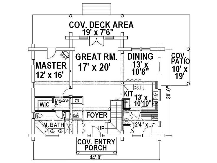 1st Floor Plan, 012L-0016