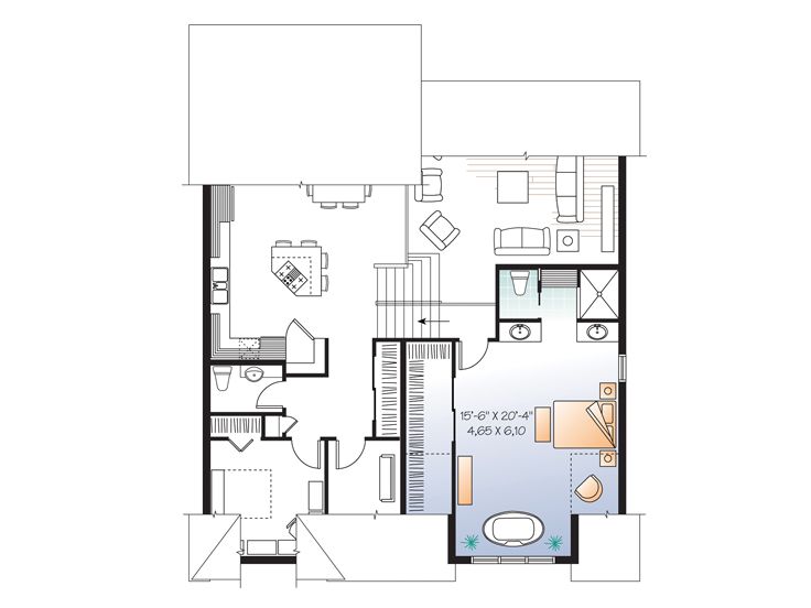 2nd Floor Plan, 027H-0268