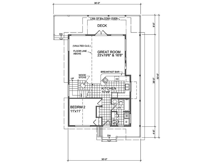 1st Floor Plan, 010H-0009