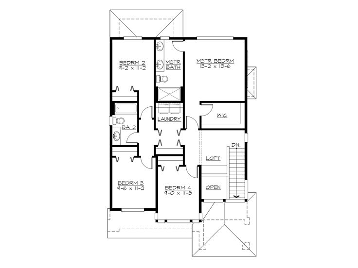 2nd Floor Plan, 035H-0116