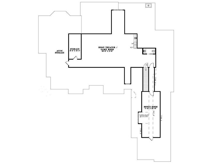 2nd Floor Plan, 025H-0167
