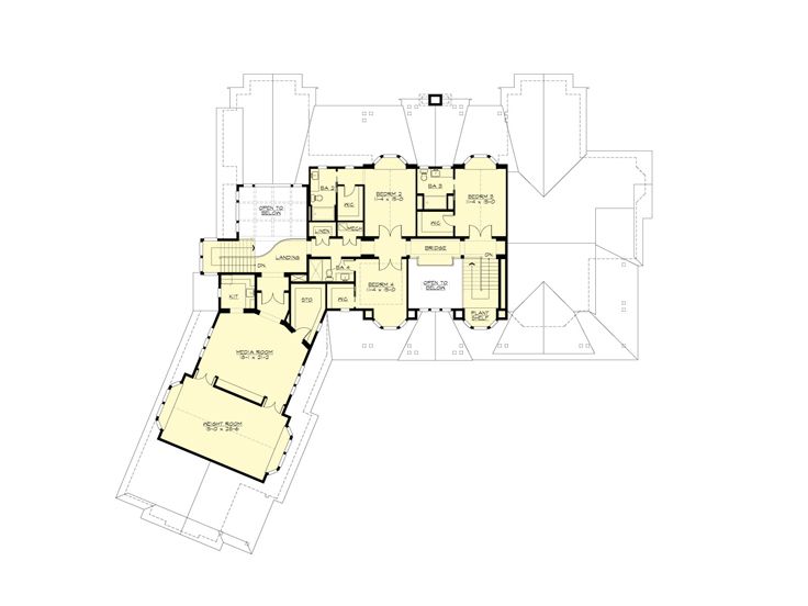 2nd Floor Plan, 035H-0147