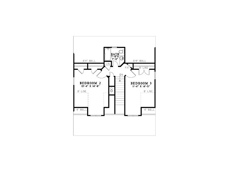 2nd Floor Plan, 025H-0150