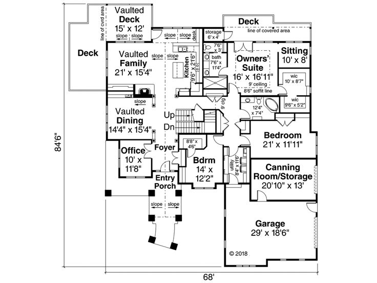 1st Floor Plan, 051H-0280