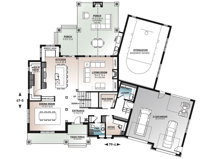 1st Floor Plan, 027H-0530