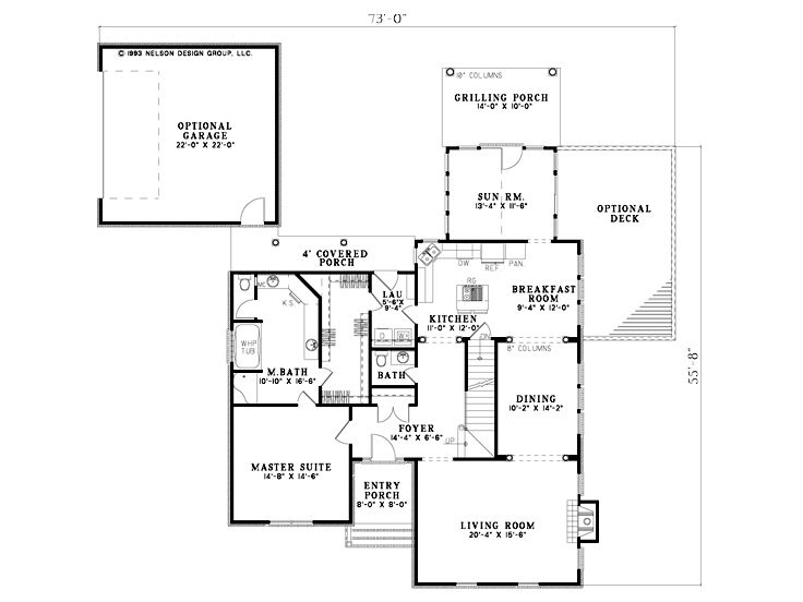 1st Floor Plan, 025H-0162
