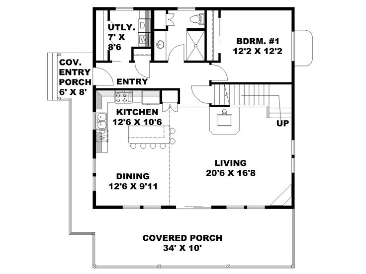 1st Floor Plan, 012H-0264