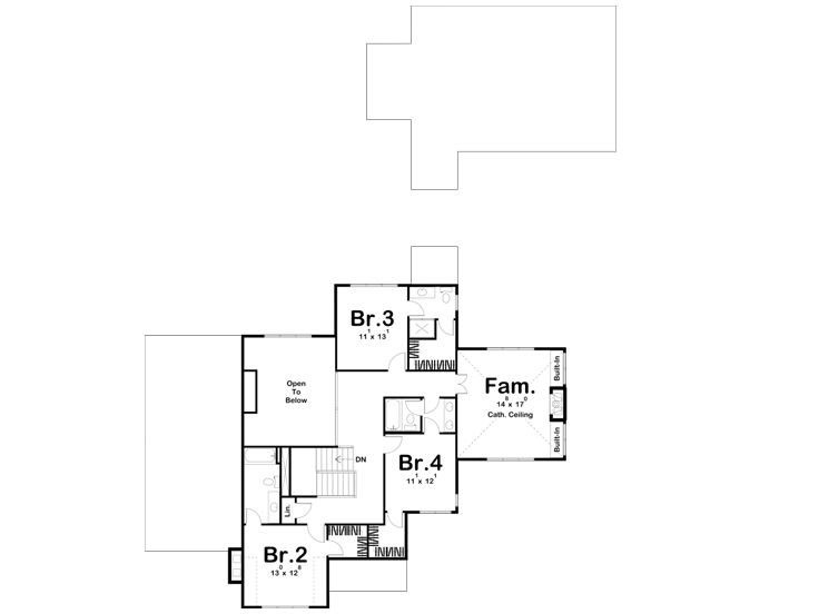 2nd Floor Plan, 050H-0433