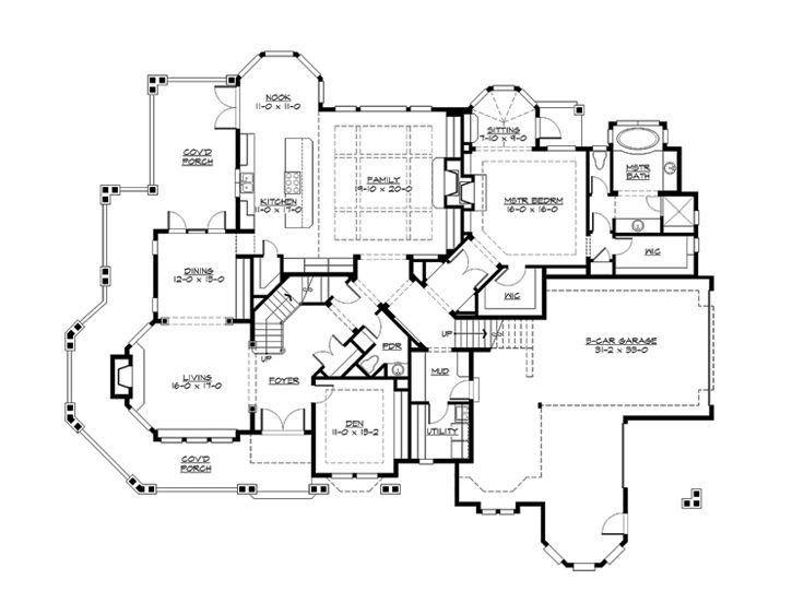 1st Floor Plan, 035H-0086
