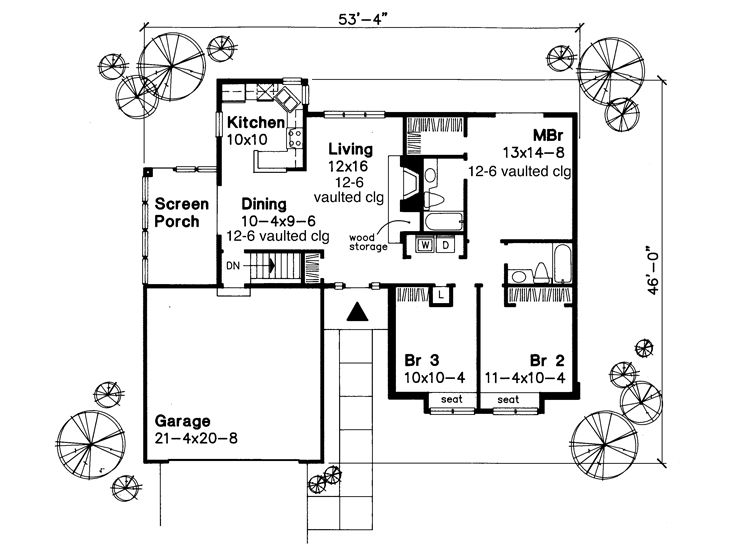 Floor Plan, 022H-0089