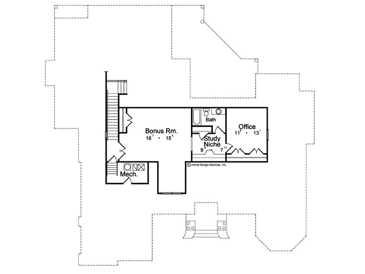 2nd Floor Plan, 043H-0160