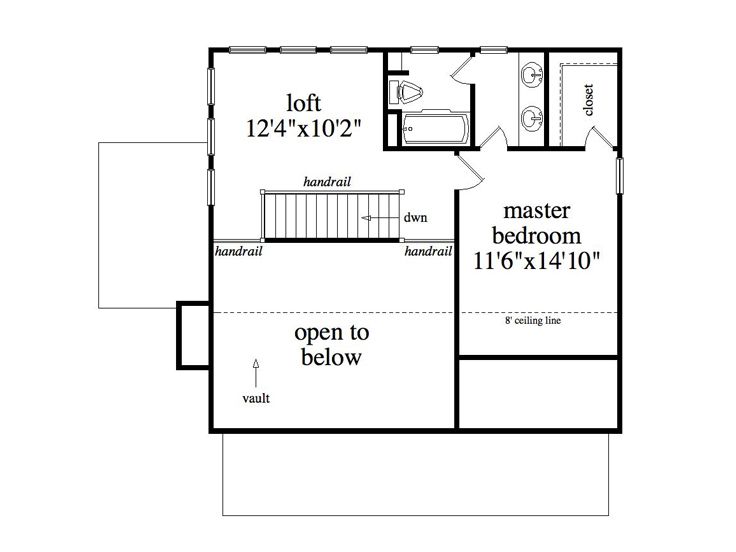 2nd Floor Plan, 053H-0029
