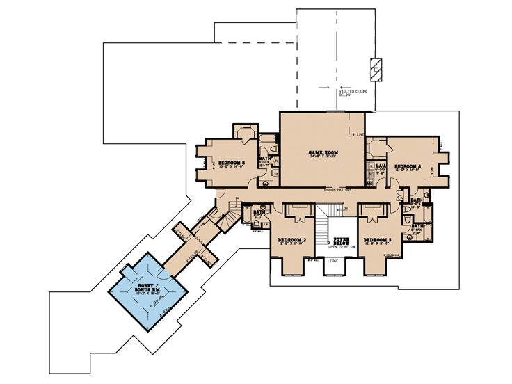 2nd Floor Plan, 074H-0031