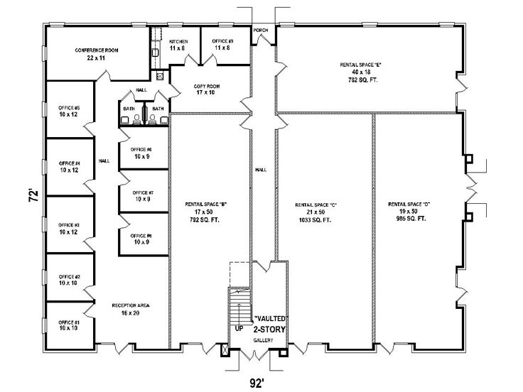 1st Floor Plan, 006C-0055
