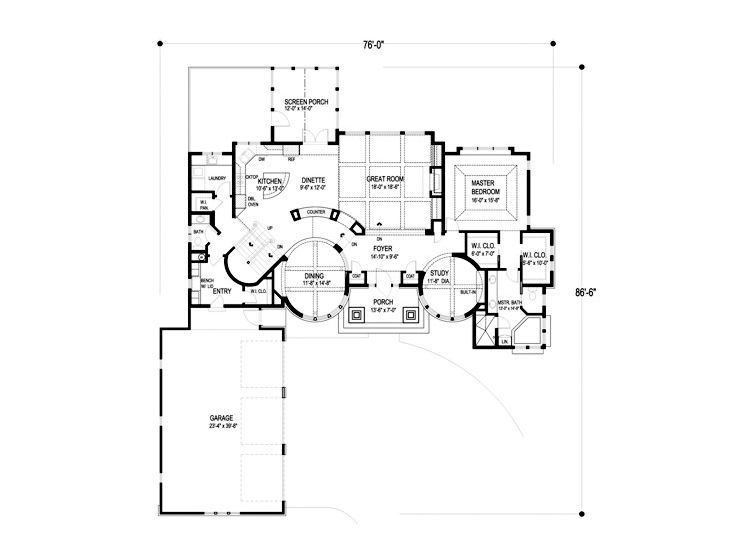 1st Floor Plan, 007H-0117