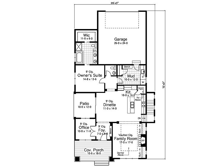 Floor Plan, 023H-0089