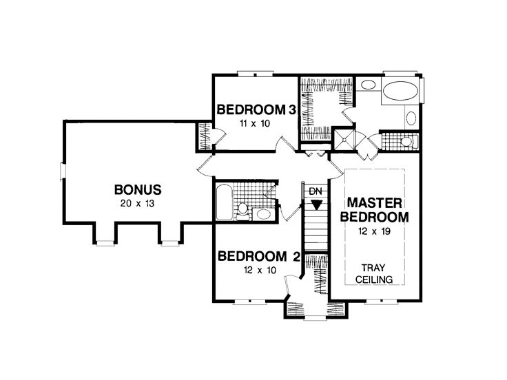 2nd Floor Plan, 007H-0024