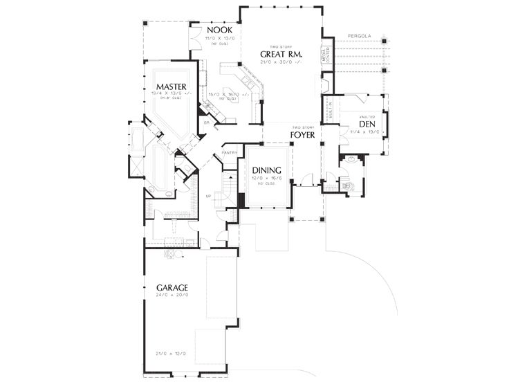 1st Floor Plan, 034H-0341
