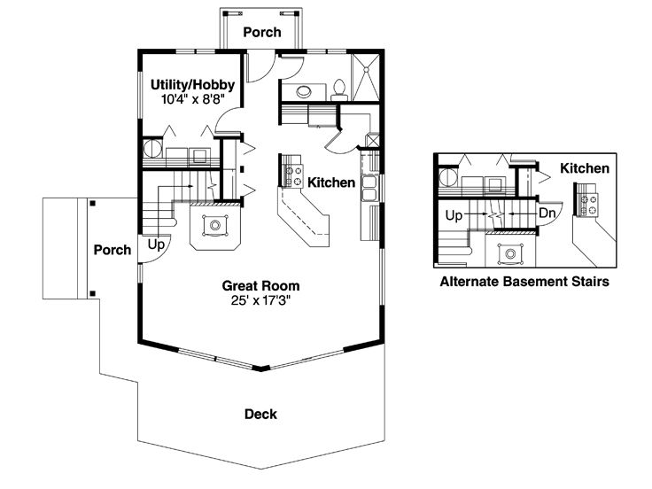 1st Floor Plan, 051H-0102