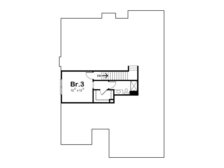 2nd Floor Plan, 034H-0334