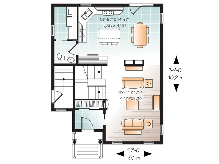 1st Floor Plan, 027H-0037