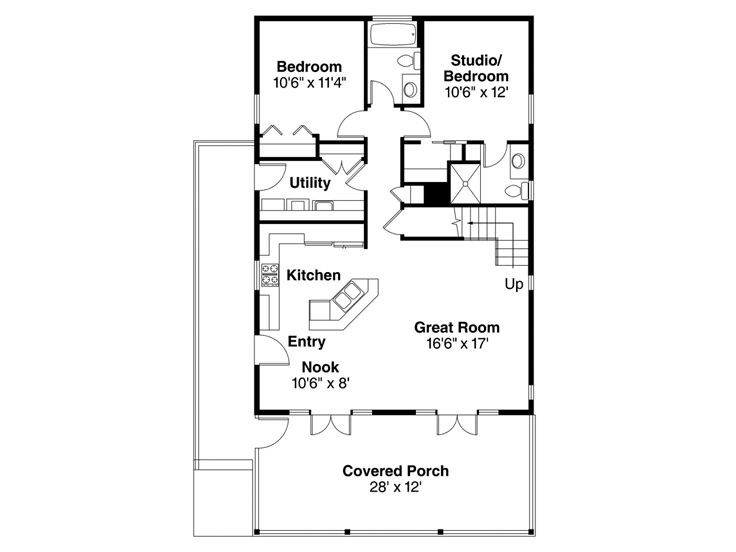 1st Floor Plan, 051H-0273