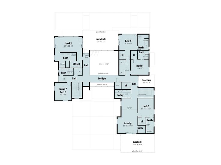 2nd Floor Plan, 052H-0150
