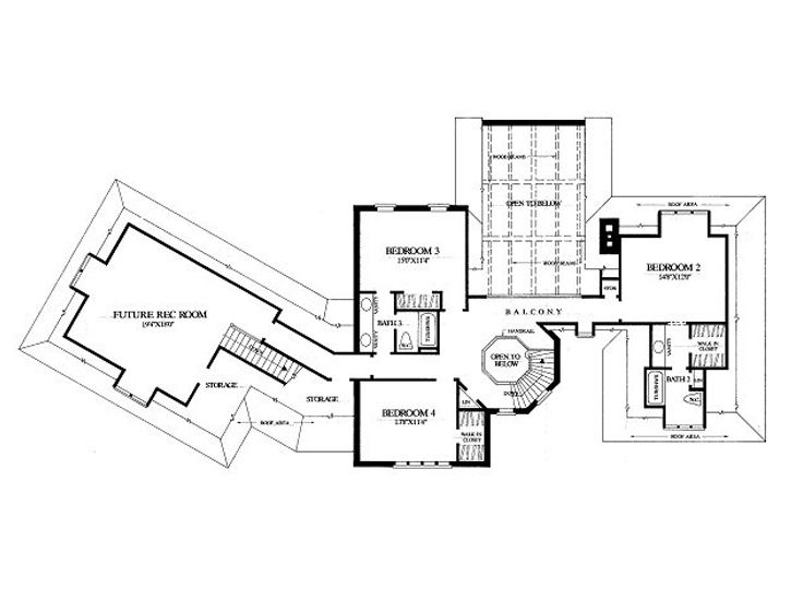 2nd Floor Plan, 063H-0095