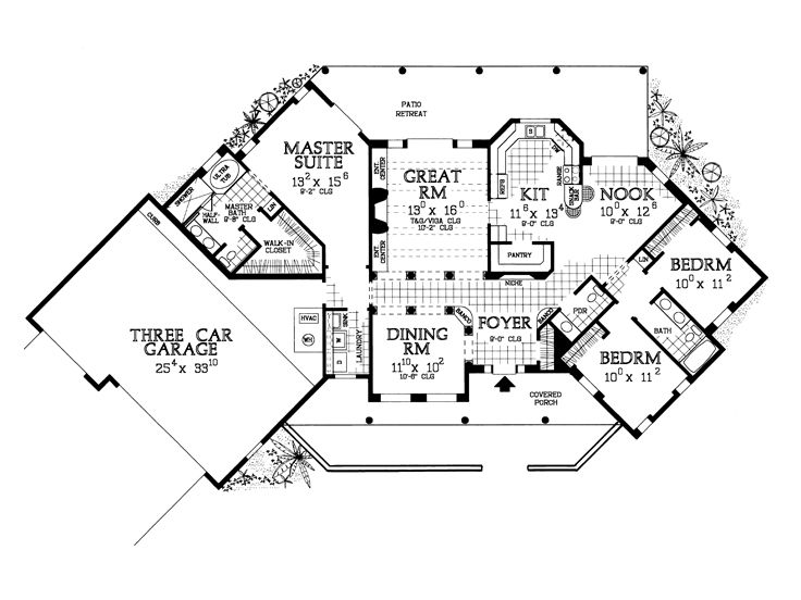Floor Plan, 057H-0027