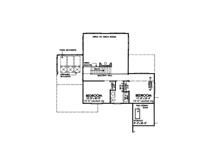 2nd Floor Plan, 022H-0015