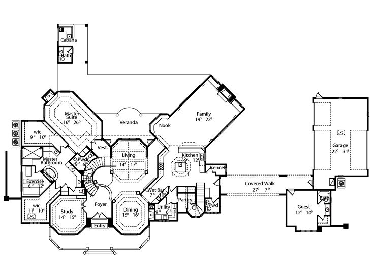 1st Floor Plan, 043H-0237