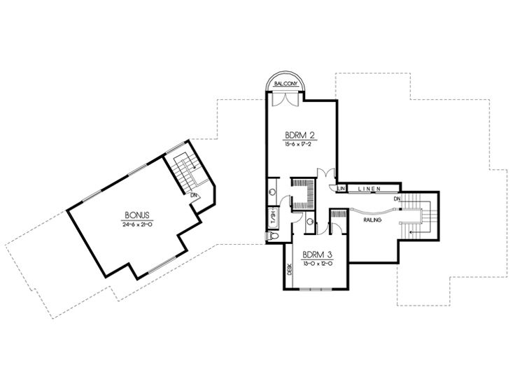 2nd Floor Plan, 026H-0116