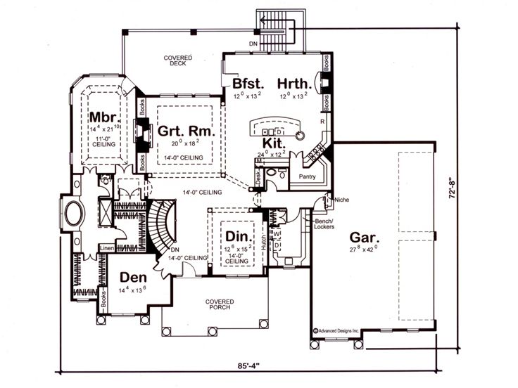 Floor Plan, 050H-0088