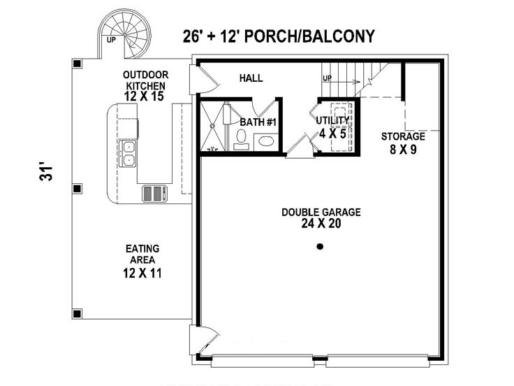 Plan 006g 0116 The House, In Law Quarters Floor Plans
