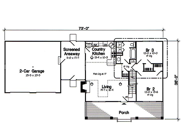 1st Floor Plan, 047H-0024