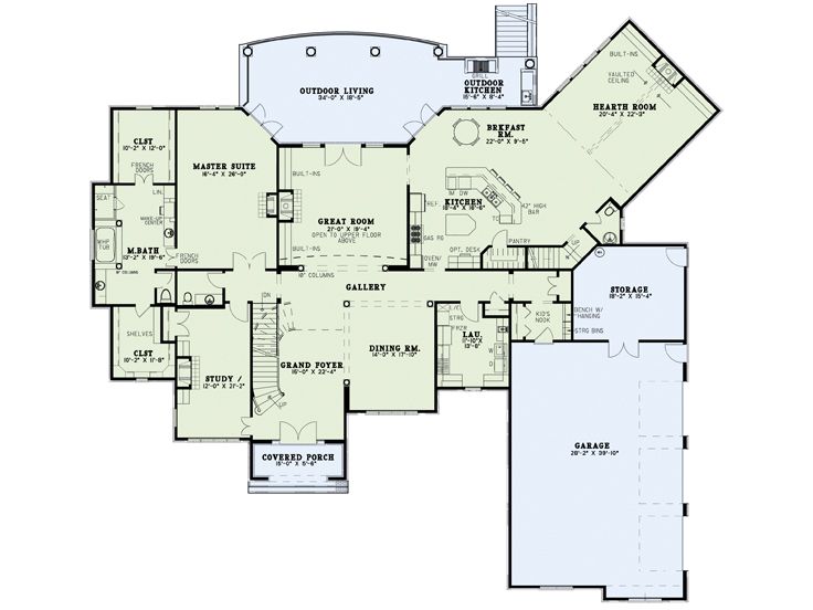 1st Floor Plan, 025H-0242