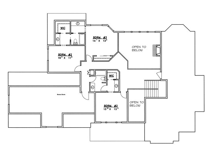 2nd Floor Plan, 012H-0072