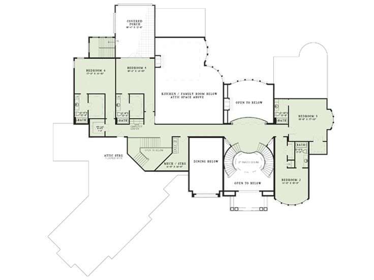 2nd Floor Plan, 025H-0329