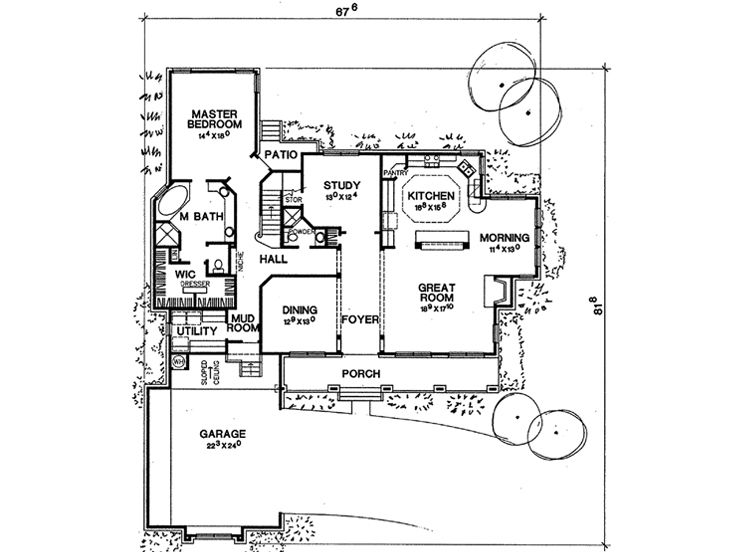 1st Floor Plan, 036H-0081