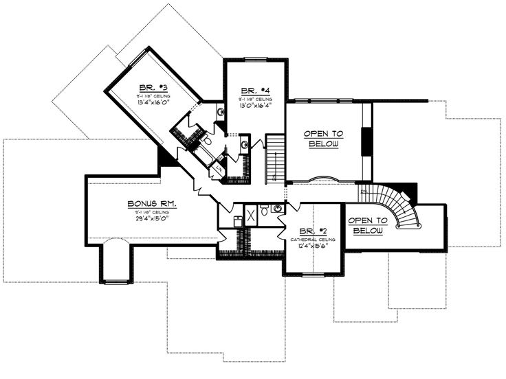 2nd Floor Plan, 020H-0505