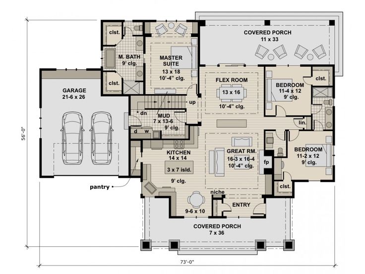 1st Floor Plan, 023H-0194