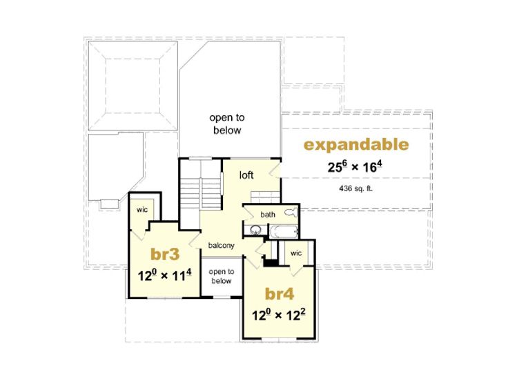 2nd Floor Plan, 061H-0084