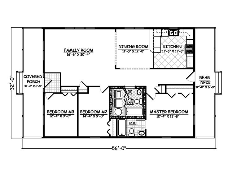 Floor Plan, 078H-0080