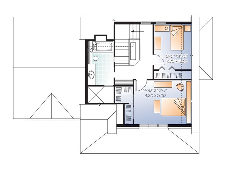 2nd Floor Plan, 027H-0159