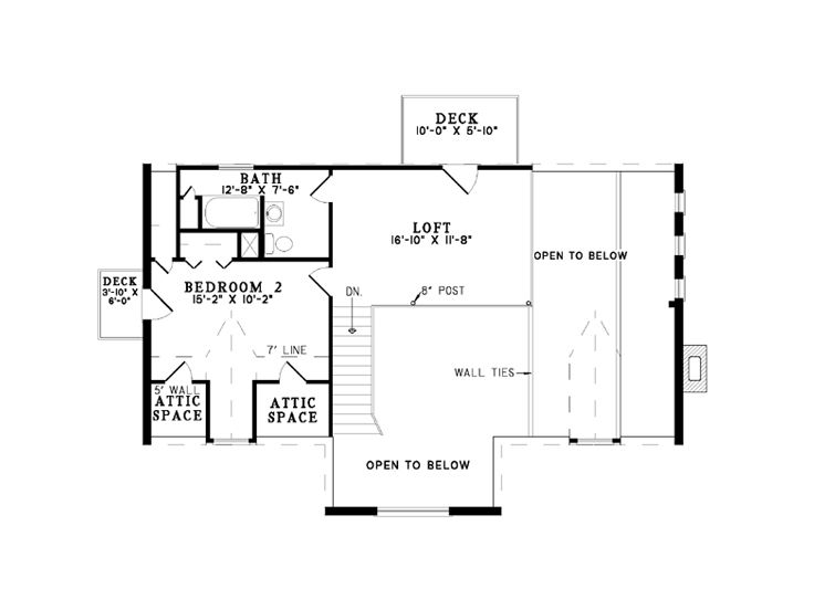 2nd Floor Plan, 025L-0038